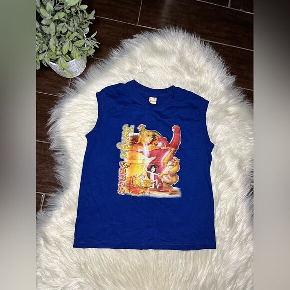 Hellodon “Jungle Dance” graphic sleeveless tee sz small - Picture 1 of 4